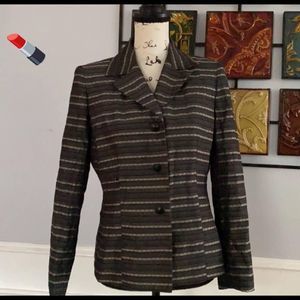 kasper striped career blazer 8P